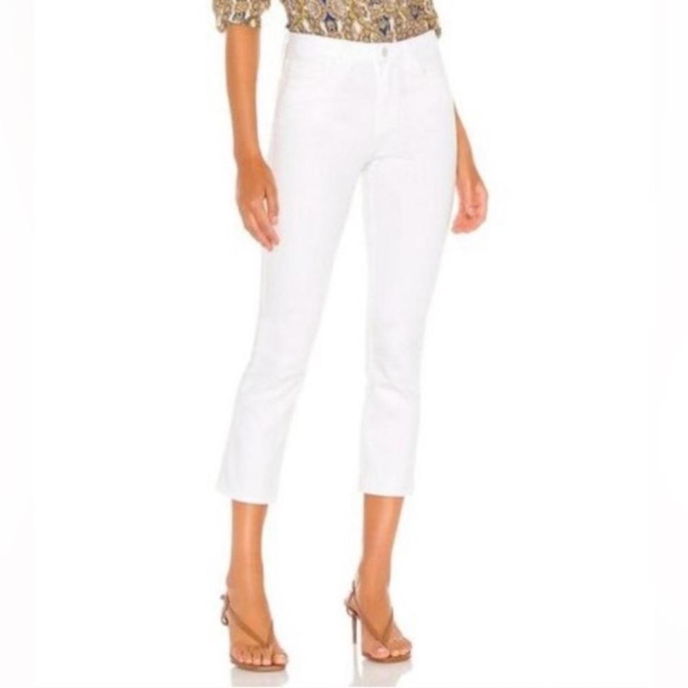 L'Agence Nadia High Rise Crop
Straight Jean White Size 29